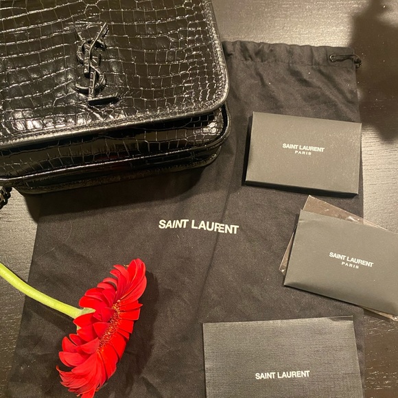 Saint Laurent small Niki Croc-Embossed Leather - Picture 11 of 11